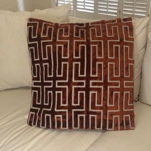 NWOT Z Gallerie Pillow Cover 24” Made in UK